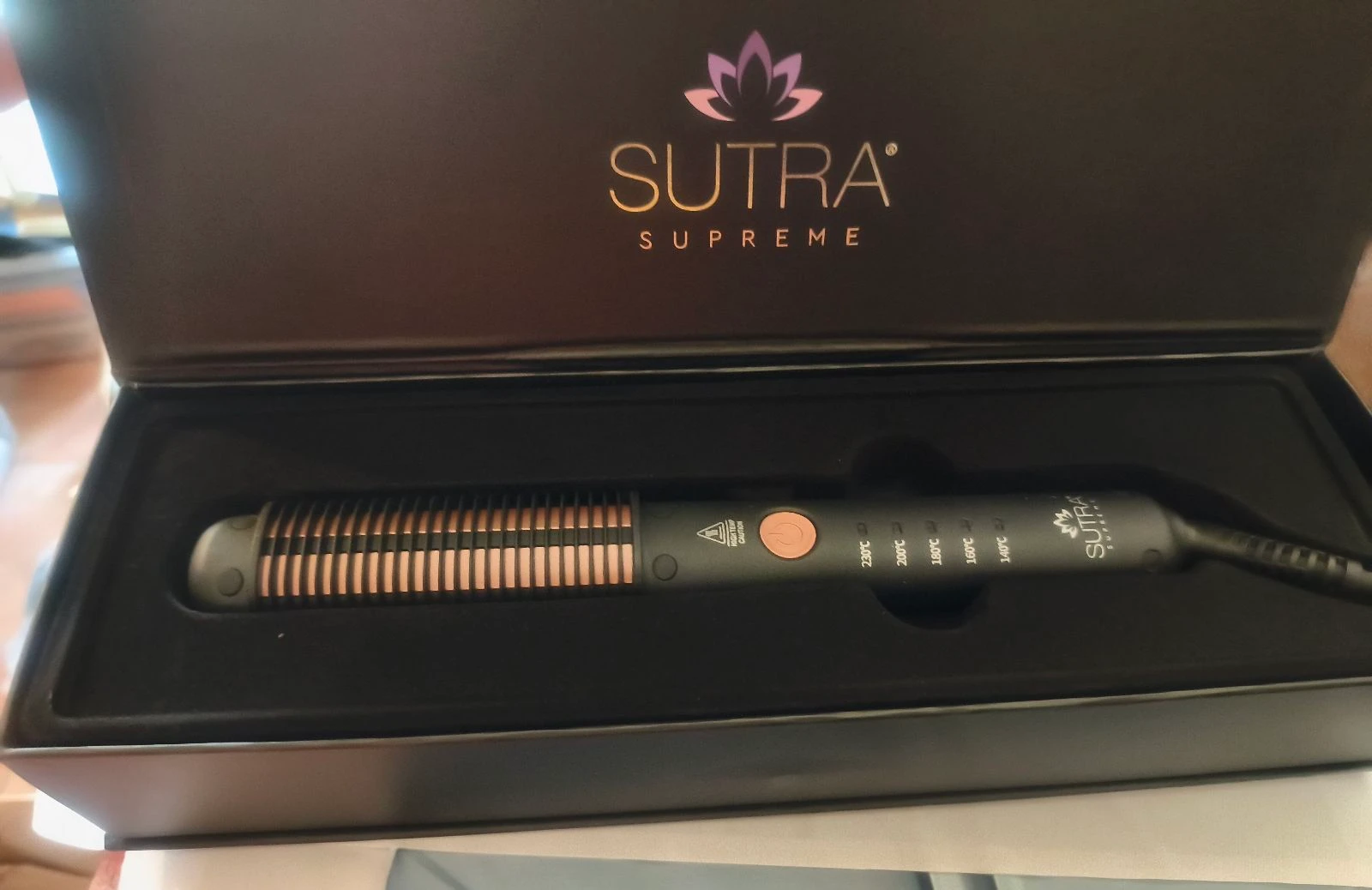 Sutra Supreme Glider Pro smoothing and curling brush - new new neuf hair straightener brosse lissante – photo 3